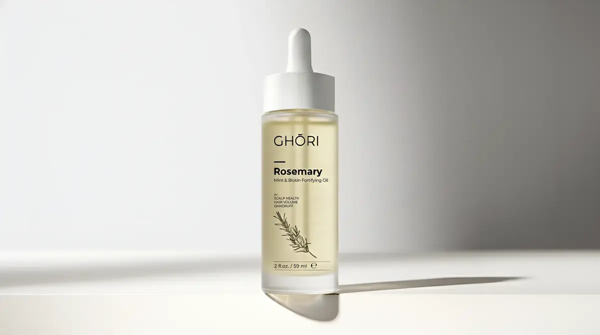 Ghori Rosemary & Biotin Hair Oil with Mint — The Promise